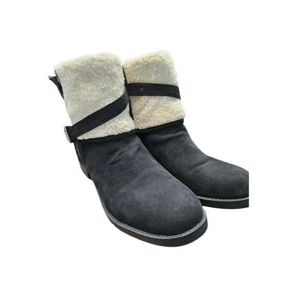 Liz Claiborne Jonsea Boots SZ 8.5 Ankle Boot Black - Picture 2 of 10